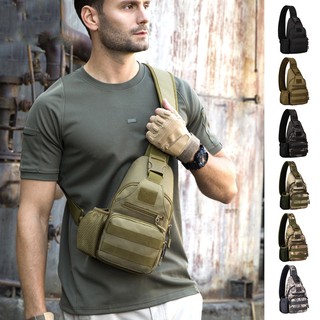 Bolsa tática militar De nylon com porta garrafa tecido impermeável