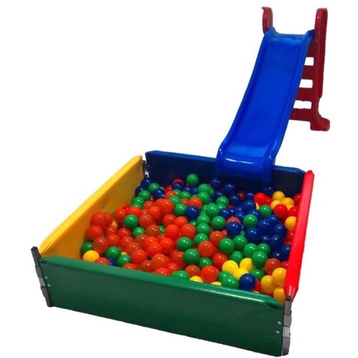Piscina de Bolinhas + Escorregador Infantil Com Encaixe | Shopee Brasil