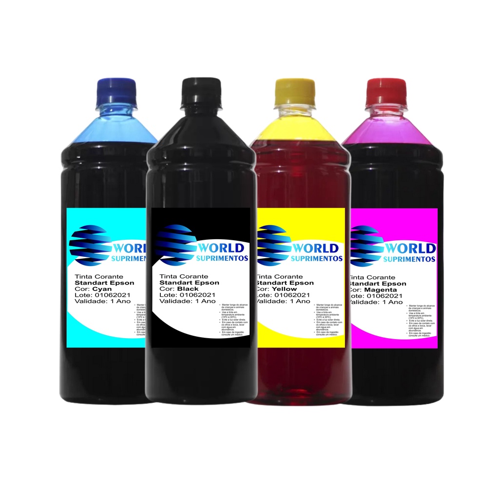 Kit 2 Litros De Tinta Para Impressoras com 500ml Cada Cor C79 C87 CX4300 CX4900 CX5600