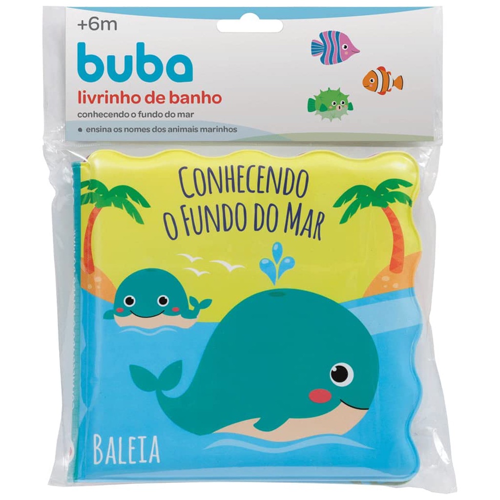 Livrinho De Banho Conhecendo O Fundo Do Mar 11752 - Buba em Oferta na Shopee