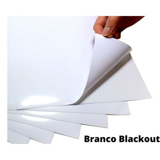 Adesivo Autocolante Blackout Branco Para Envelopar Vidro e Parede Rolo de 1m X 50CM