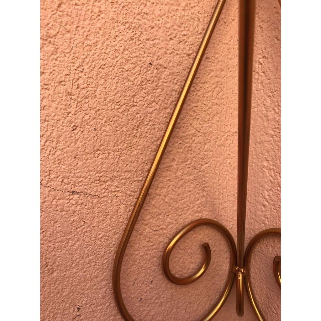 Suporte Para Pendurar Vaso Planta No Canto da Parede-1 Unidade Dourado — imagem 2 de 2