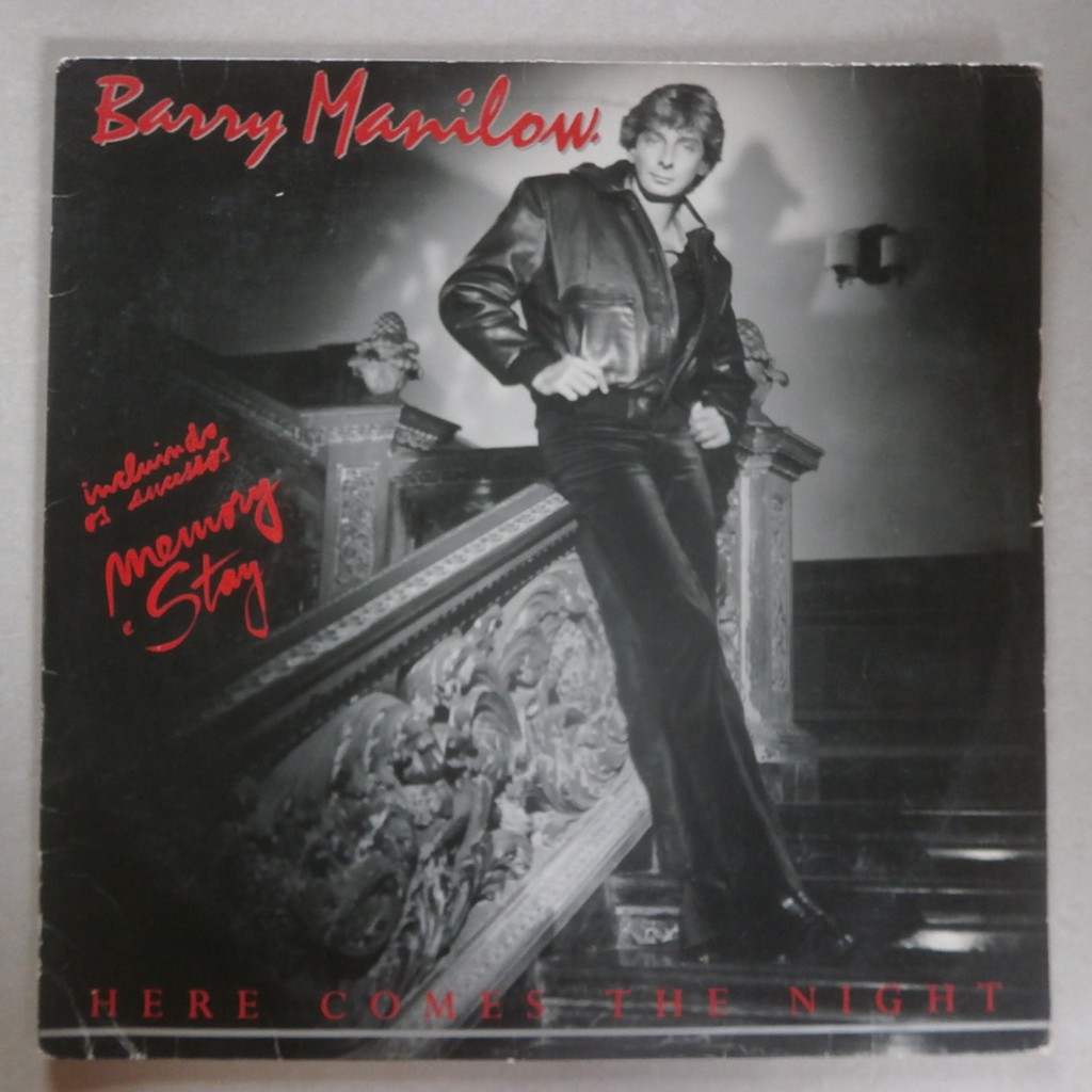 Lp barry manilow 1983 here comes the night, vinil com encarte