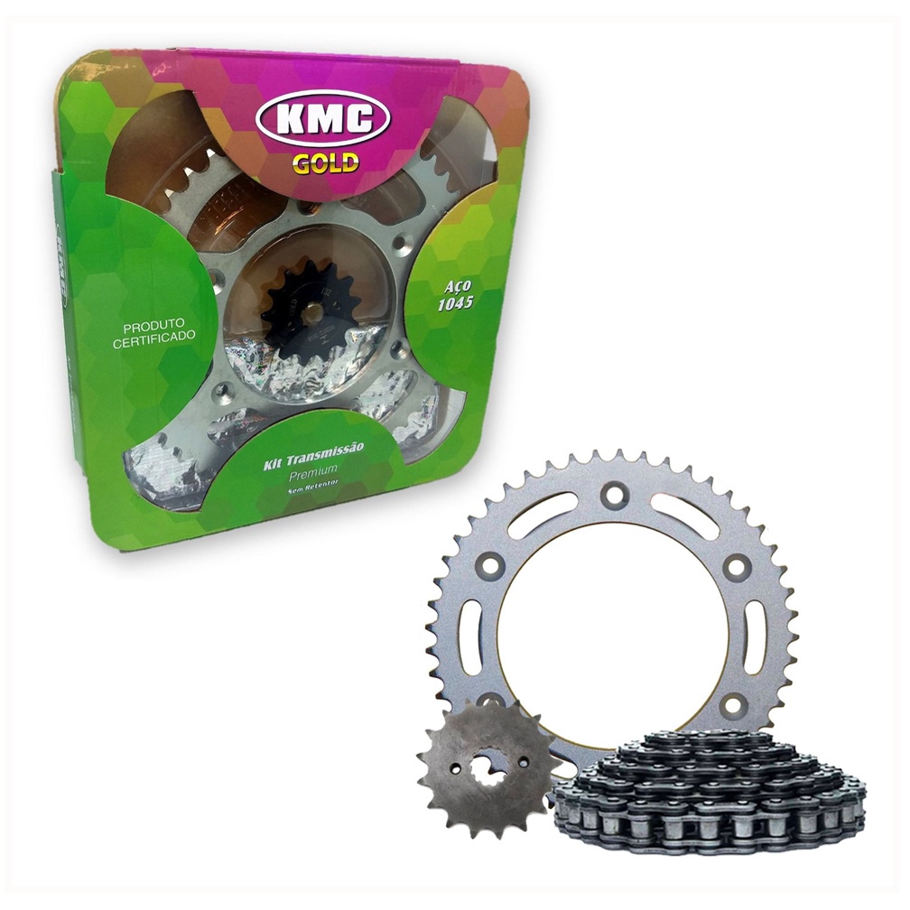 Kit Relacao Transmissao Kmc Xtz 250 Lander Ate 2008 Retentor - Spare Parts and Accessories for Vehicles