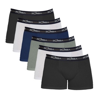 Kit com 6 Cuecas Boxer Plus size Algodão Zorba
