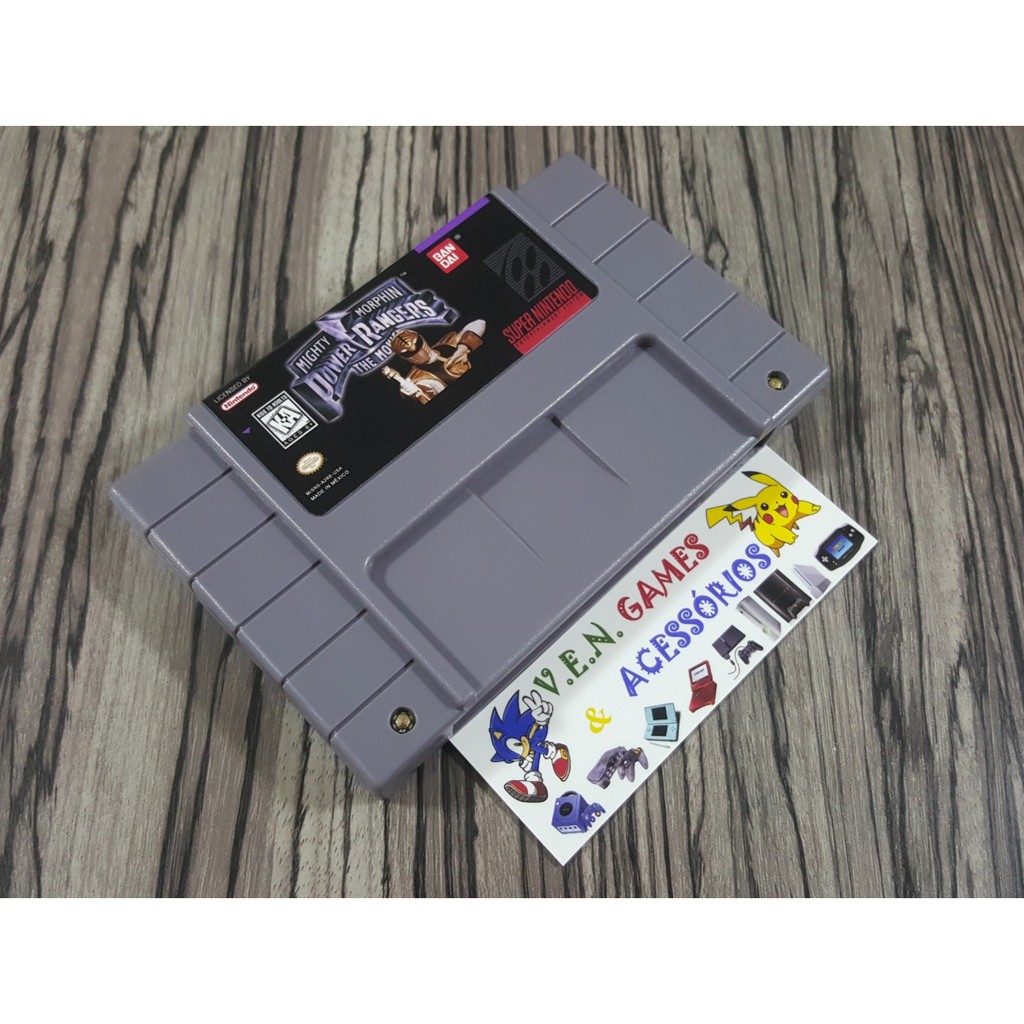 Mighty Morphin Power Rangers The Movie P/ Super Nintendo + Garantia!!!!!! em Oferta na Shopee