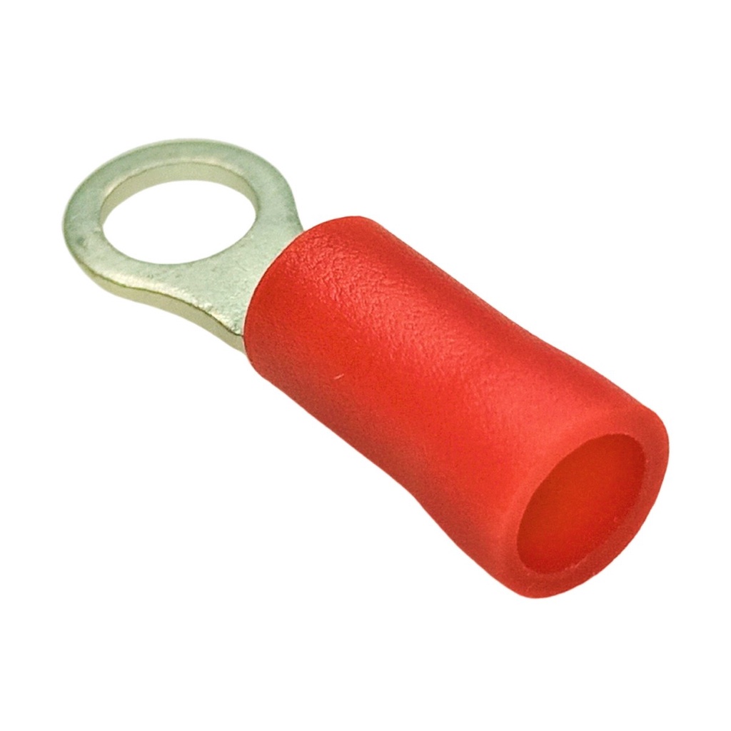 TERMINAL OLHAL ANEL ISOLADO 0,5 A 1,5MM² M5 VERMELHO 10 UNID