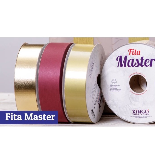 Fitas Master Lisas Diversas Cores Xingó 32mm x 10m (Fracionada).