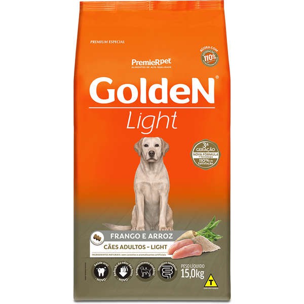 Ração Golden Light para Cães Adultos 15kg