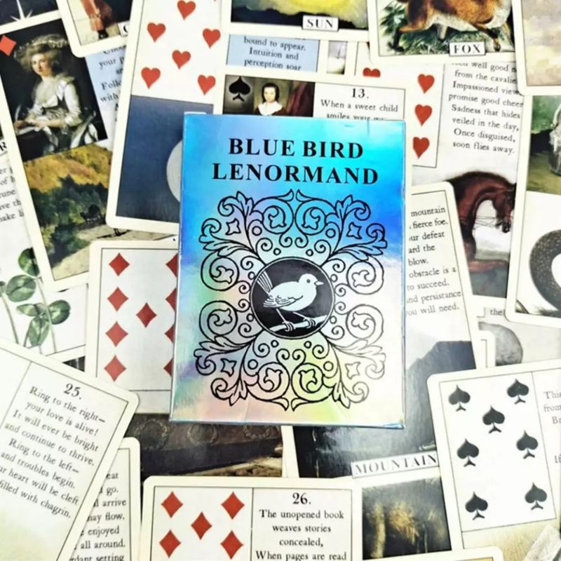 Baralho Cigano Blue Bird Lenormand Tarot Tarô Oráculo Oracle Baralho Adivinhação Cartomancia