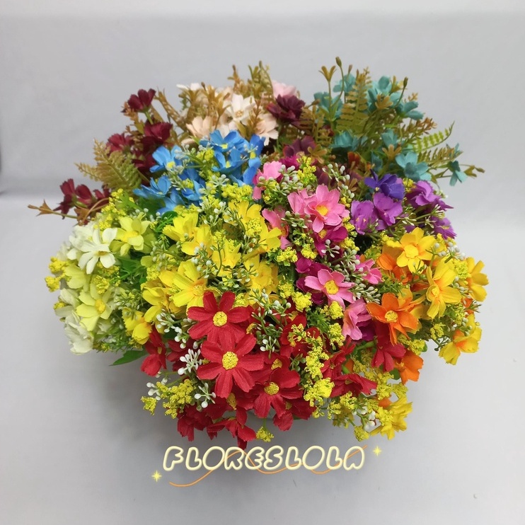 Buquê com 28 Margarida Artificial P/ Decoração Casamento, Arranjos, Decorar Festas e casa em Oferta na Shopee