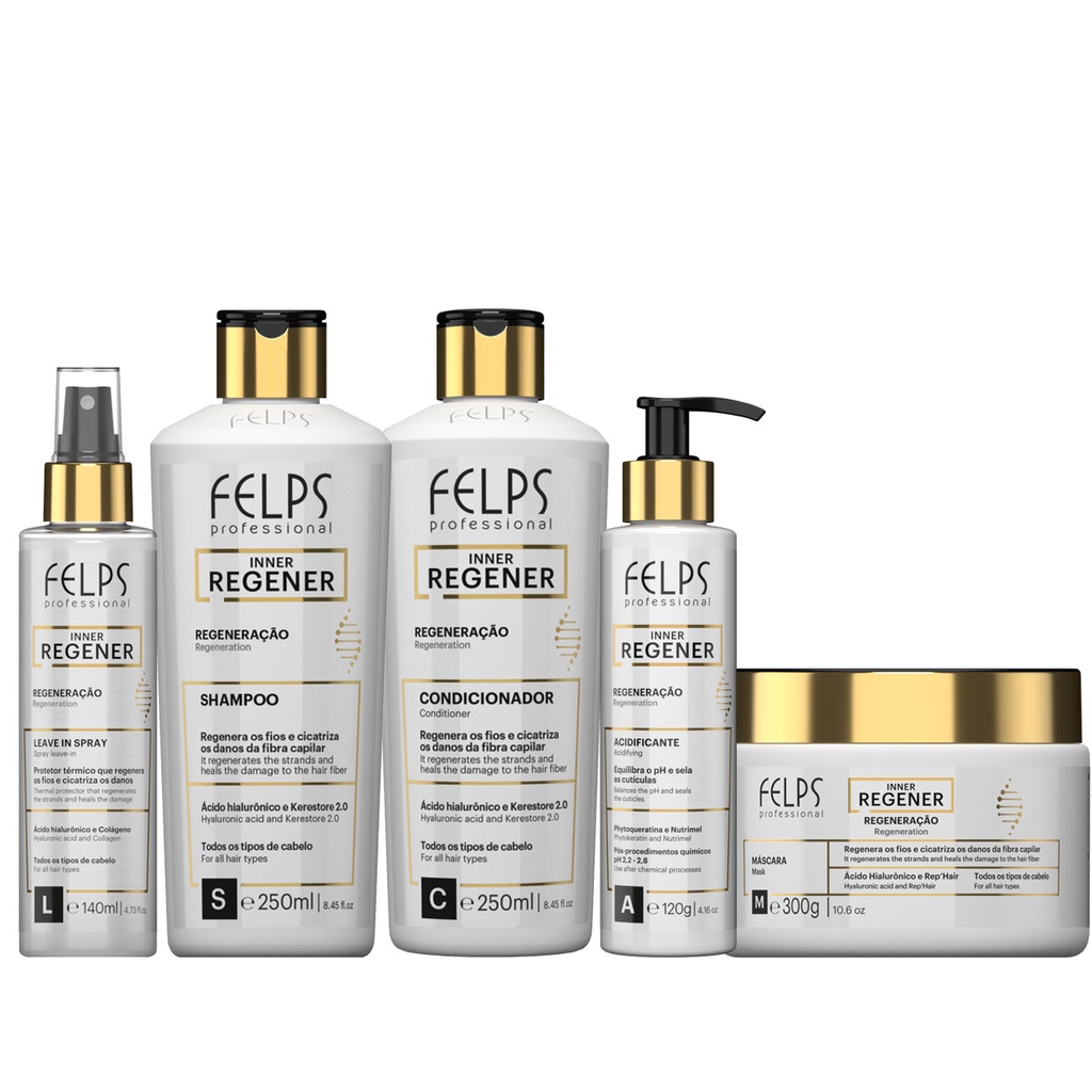 Felps Inner Regener Kit Completo 5 produtos Felps
