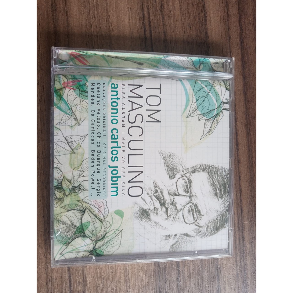 CD Antonio Carlos Jobim Tom Masculino Eles Cantam com Caetano, Chico Buarque, Baden Powell e outros