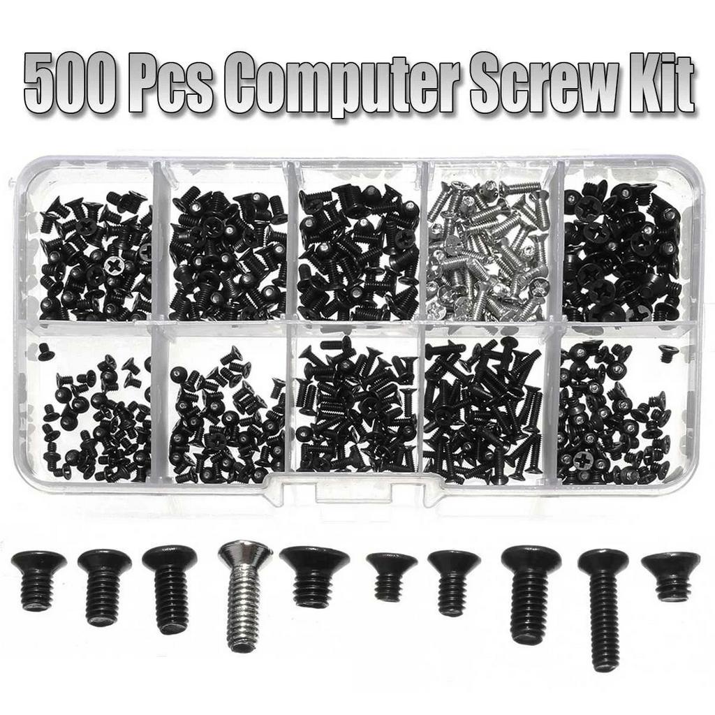 Um Conjunto Abrangente Kit De Sortimento De Parafusos Para Laptop , 500 Peças De Hardware Notebook De Mesa HP Dell Lenov