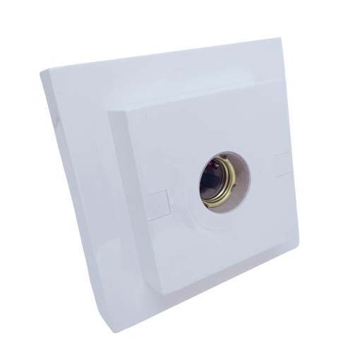 Luminária Plafon Branco Lustre de Teto Quadrado Com Soquete Porcelana E27 para uso doméstico