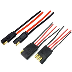 Conector 2 Vias Com fio de 4mm e Conector 4 Vias c Fio 1,5mm Plug Anti-Erro Som Automotivo