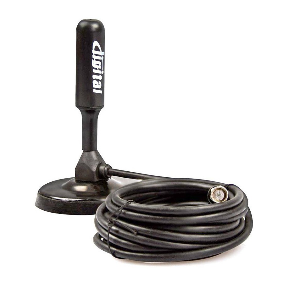 Antena Digital Portátil Interna E Externa Tv Cabo 5 Metros Base Imã 360 3.5 Dbi Omnidirecional Celebre