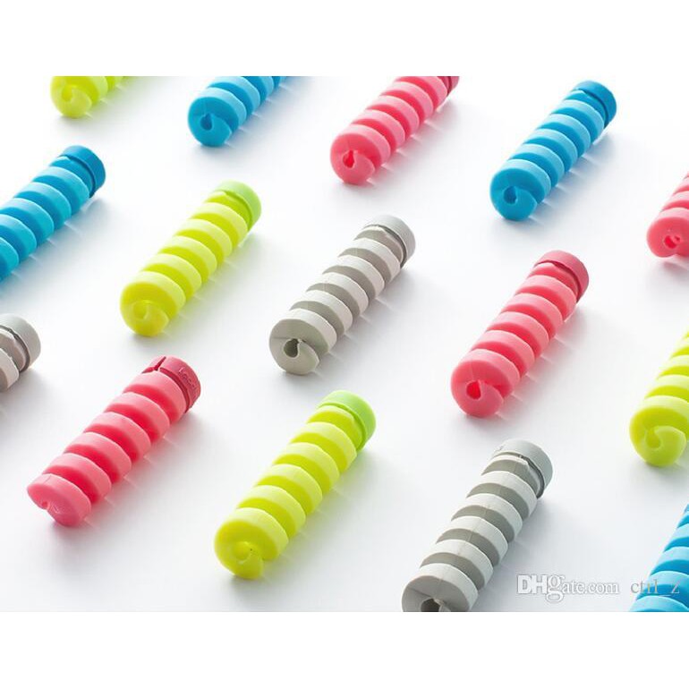 1x Protetor Espiral Para Cabo De Carregamento Usb Fone De Ouvido