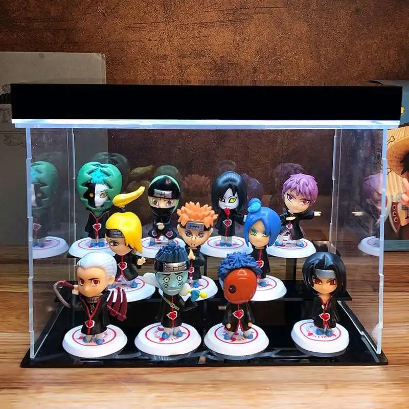 11pcs/kit Anime Bonecos Akatsuki Figura Boneca Naruto Brinquedos ...