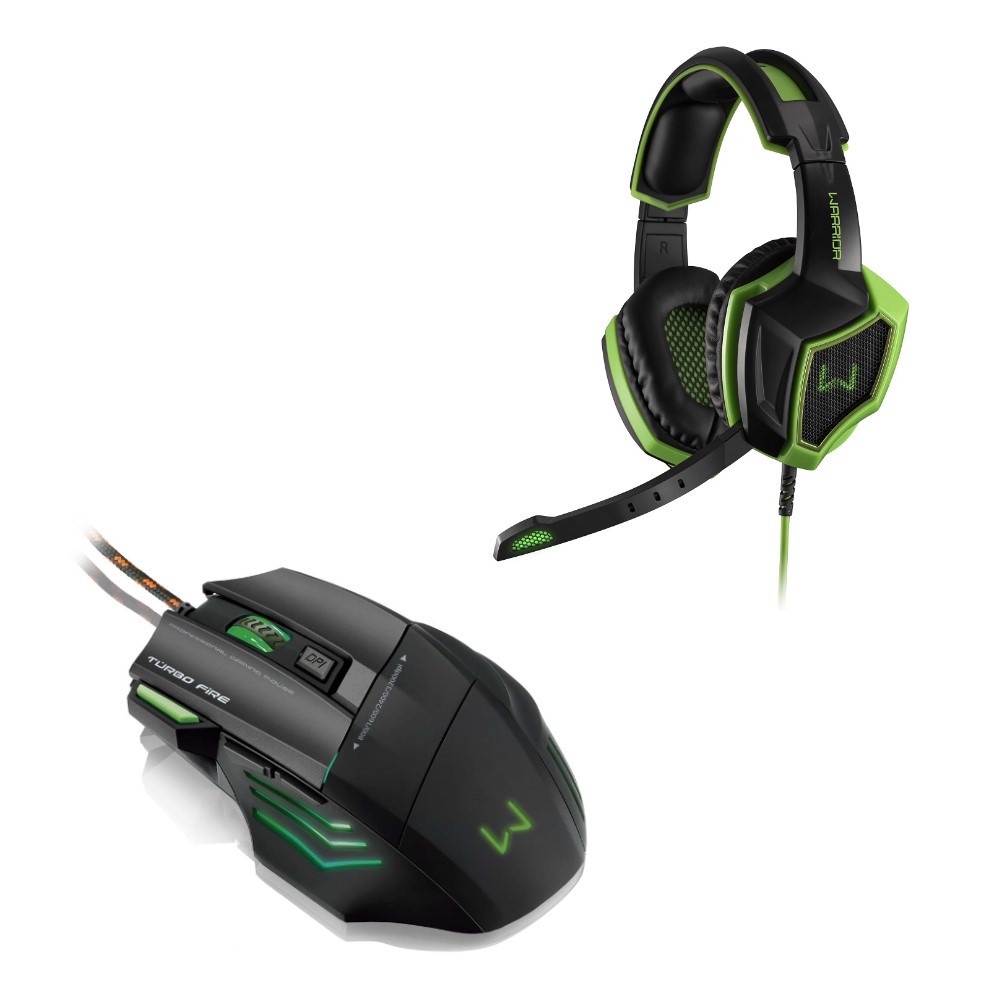 Combo Gamer - Headset Gamer Ares USB 7.1 e Mouse Gamer Rayner 3200DPI Warrior - PH224K