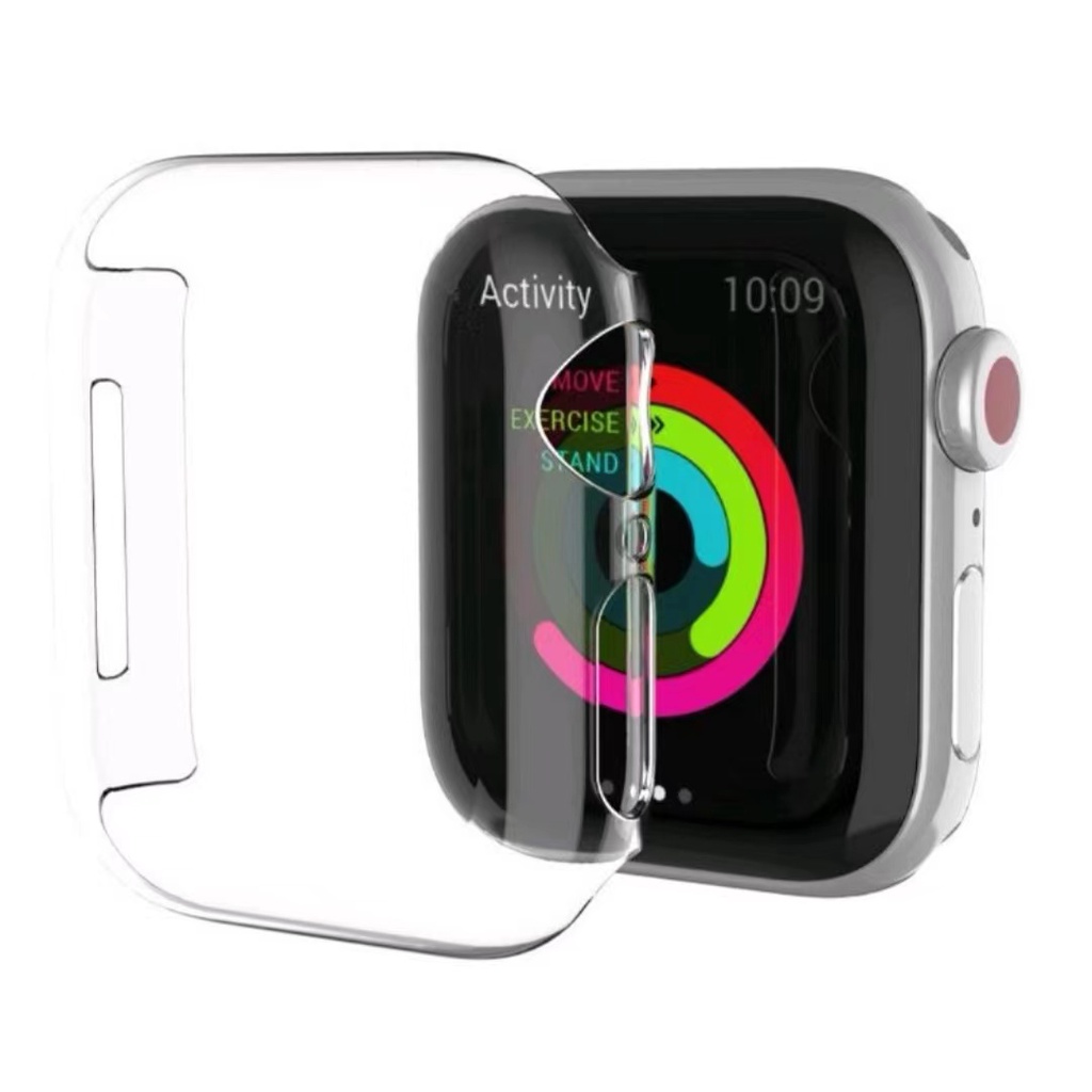 Capa Case fechada Acrilico ou Silicone transparente Pra Apple Watch 38 40 41 42 44 45 49 Seiro 10 42 46 em Oferta na Shopee