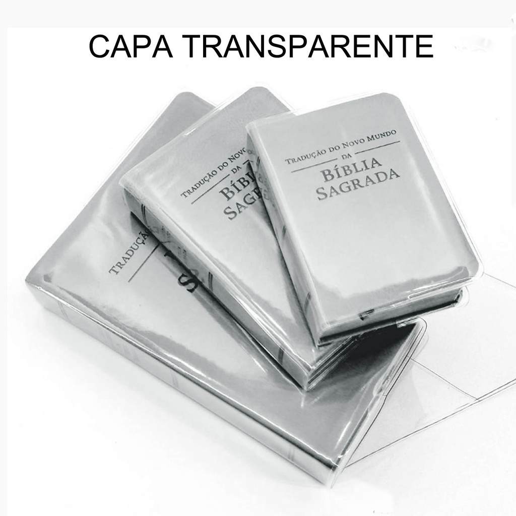 Capa Para Bíblia -Transparente Cristal -(Veja qual Bíblia na Descrição)
