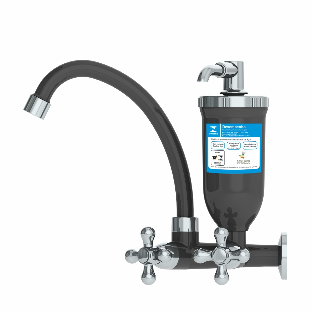 Torneira Abs Filtro Cozinha 1/4 De Volta Preta - 2167 C33 em Oferta na Shopee