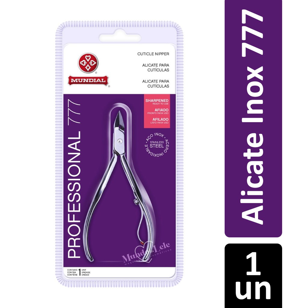 Alicate De Cutícula Inox Mundial 777 Profissional em Oferta na Shopee
