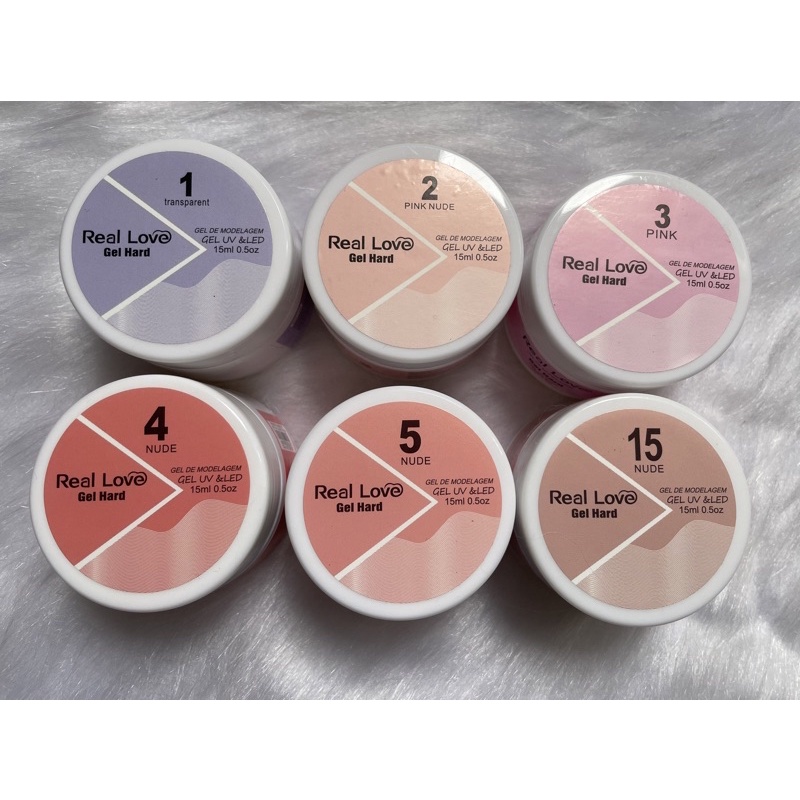 Gel Hard Para Modelagem Gel & LED 15 ml Real Love em Oferta na Shopee
