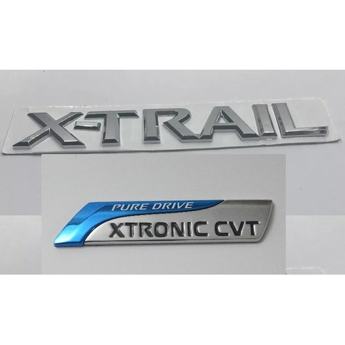 Emblemas X-trail + Xtronic Cvt Pure Drive Nissan (kit 2 Pçs)