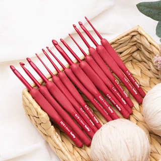 1 Pç Gancho De Crochê Vermelho Tulipa ETIMO 1.8-6.5mm/Agulhas De Tricô De Resina Em Alumínio Autêntica Importada em Oferta na Shopee