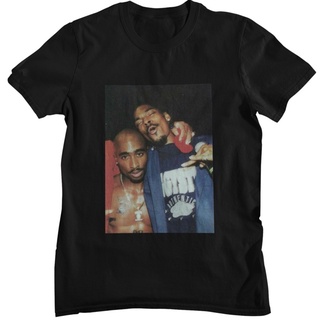 Camiseta Tupac e Snoop Dogg Rap Rappers Unissex Em Algodão