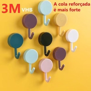 5pcs Gancho Adesivo Pequeno-Compacto Com Dupla Face VHB Para Parede Discreto Pendurar Objetos Leves - 1un/Gancho Adesivo Parede Transparente Multifuncional Autocolante Cozinha Banheiro