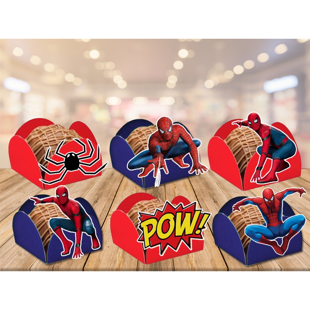 Forminhas Formas Homem Aranha kit 50 unds/ 100/ 200 personalizadas para festa Doce brigadeiro em Oferta na Shopee