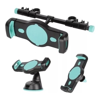Suporte de Carro 3 Em 1 Ventosa Universal Multifuncional ajustável Youtuber Para tablet e celular