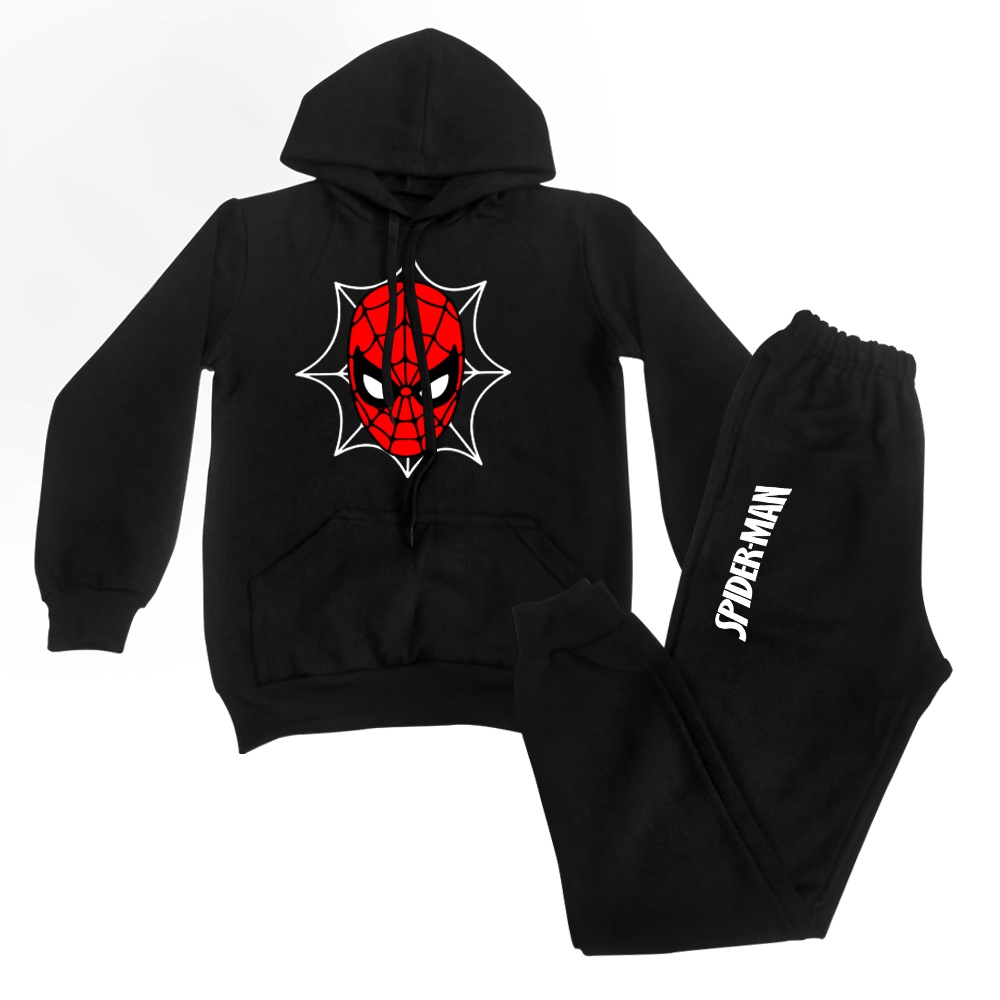 Conjunto Moletom Preto Infantil Blusa de Frio Desenho Menino Goku Lançamento ótima qualidade Moletom infantil menino Conjunto homem aranha batman  masculino herois personagens Conjunto os vingadores
