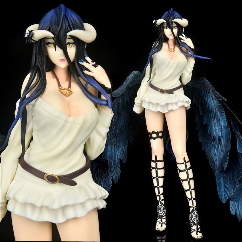 Overlord Albedo Figura Anime, Em Pé Menina Sexy, PVC Adulto Action Figure,  Série Decoração Do Carro, Coleção Modelo Brinquedos, Presente, 21cm