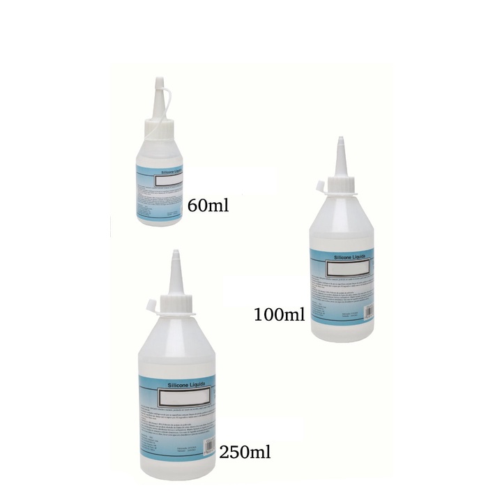 Cola De Silicone Líquida Transparente 250 - 100 e 60ml em Oferta na Shopee