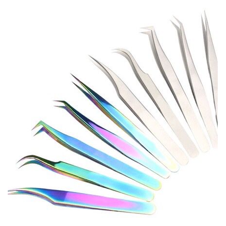 Pinças Extensão De Cílios Unhas Postiças Gel Acrigel