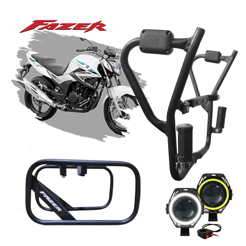 Protetor Carenagem Protetor Traseiro Alforge Par Led Fazer 250 Até 2014 E 2018 Diante BLACK FRIDAY