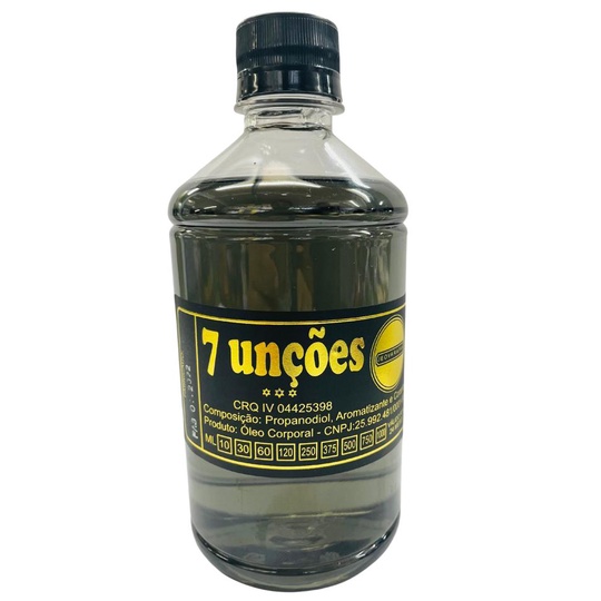 Óleo de Unção 7Unção 500ml em Oferta na Shopee