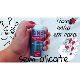 Gel Removedor De Cuticulas Kinq Remove Em 15 Segundos Sem o uso de Alicate, Conteúdo: 100 Ml- Esmalte- manicure