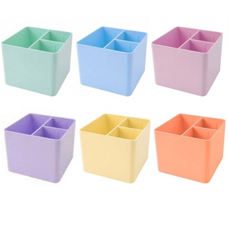 Porta caneta treco lápis para escritório com 3 divisórias Organizador Dello em Oferta na Shopee