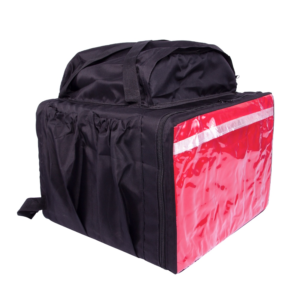 Mochila Bolsão Vermelha com Isopor Para Entregador Ifood - Restaurante - Lanchonete - Pizzaria e Entre Outros