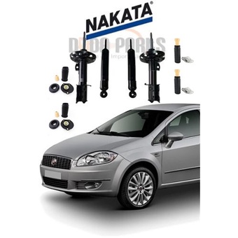 04 Amortecedores Originais Nakata + Kit´s - Fiat Linea Punto