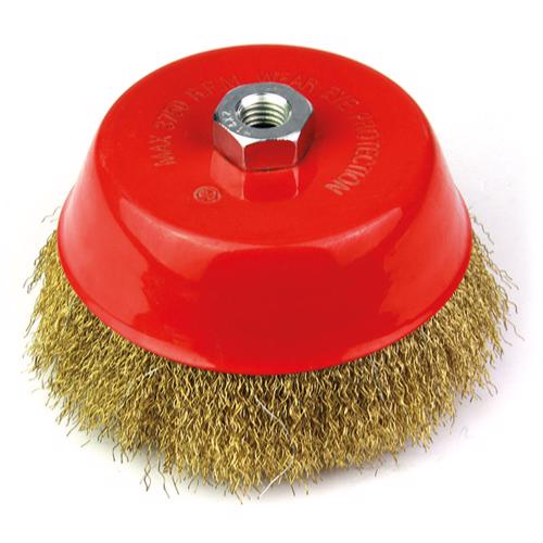 Escova de Aço Latonado Tipo Copo com Rosca 60mm 319,0009 ROCAST em Oferta na Shopee