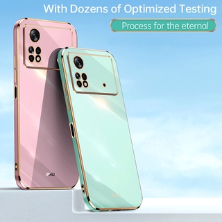Capa De Silicone Para Xiaomi Poco M4 Pro 4G Pocophone X4 NFC 5G M3 Suave Tampa Do Telefone De Volta