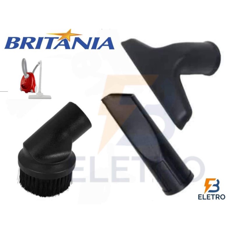 Kit 3 Bicos Canto, Redondo Escova e Estofado Aspirador de Pó Britania BAS1430 (NÃO serve em VERTICAIS) em Oferta na Shopee