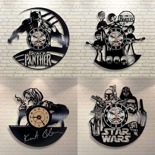 - Relógio Disco De Vinil Decoração