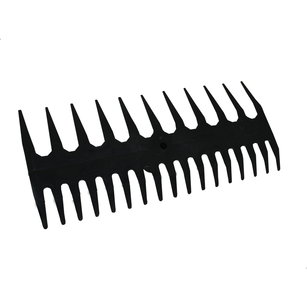 Vassoura Jardim Rastelo Plástico Folhas Grama Dupla Preto